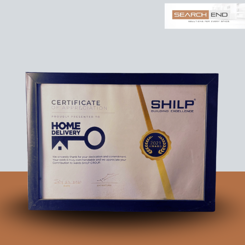 Certification Of Appreciation Of Shilp Group